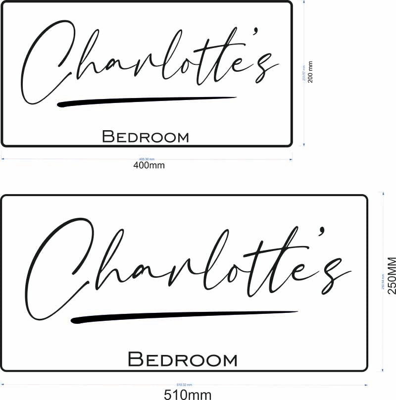 Personalized name mirror - illuminating mirror
