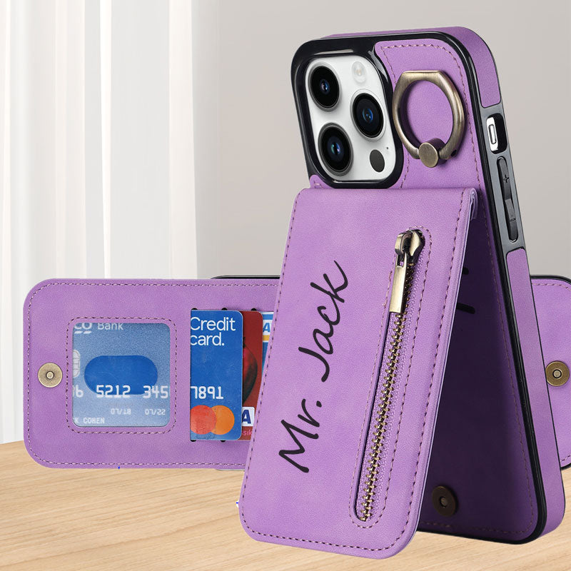 Custom leather phone case