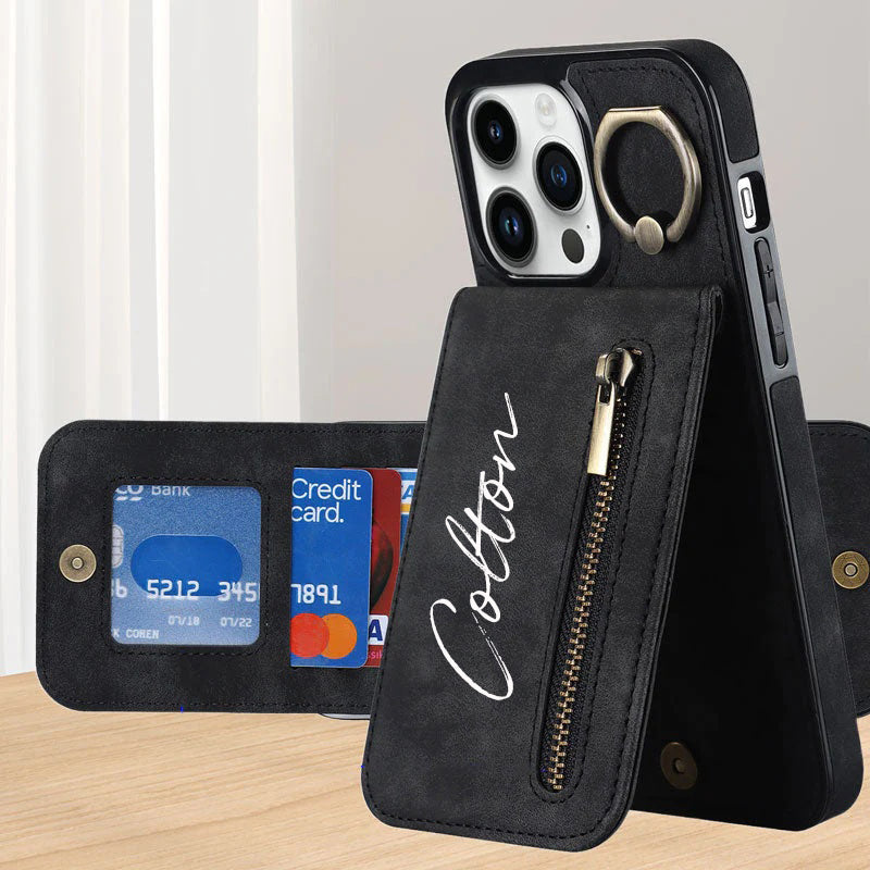 Custom leather phone case