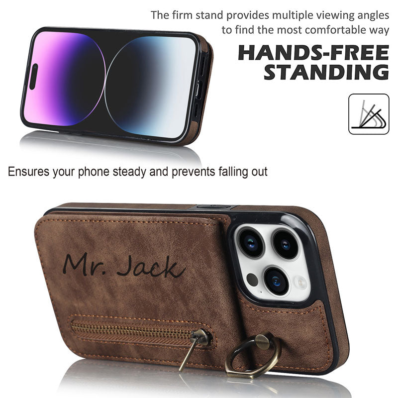 Custom leather phone case