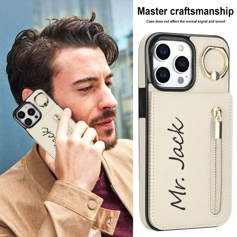Custom leather phone case