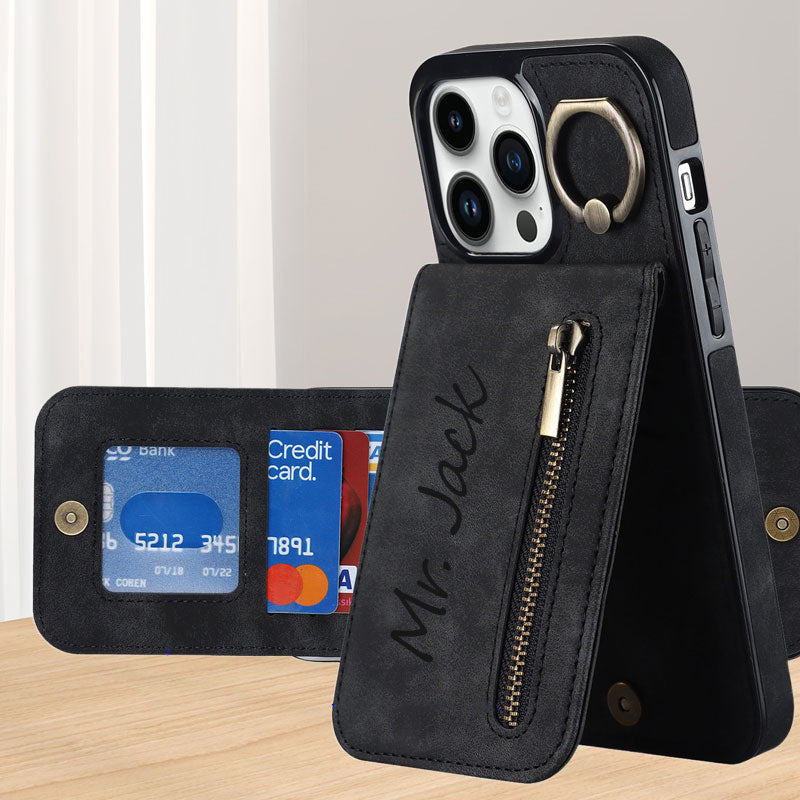 Custom leather phone case